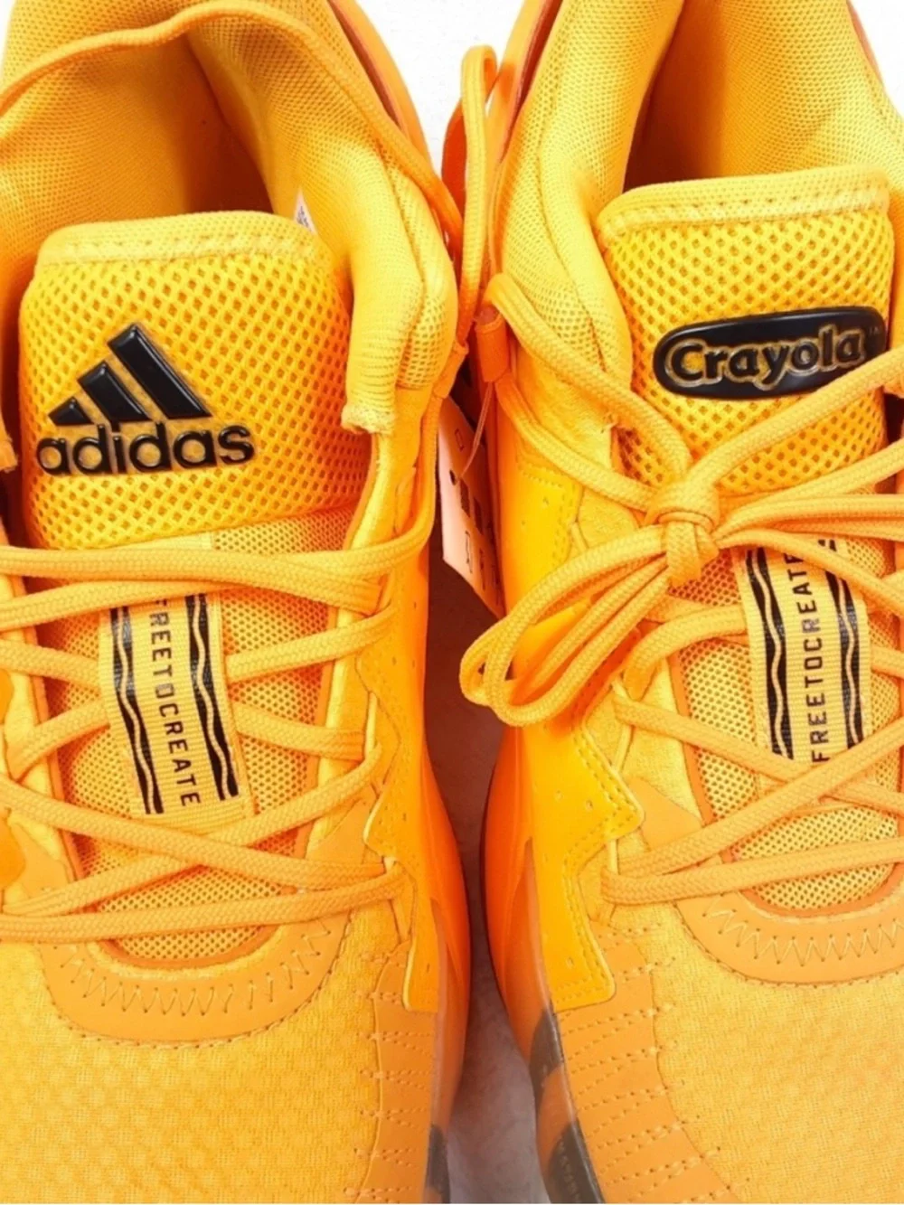 Crayola Adidas Orange High-Top Sneakers